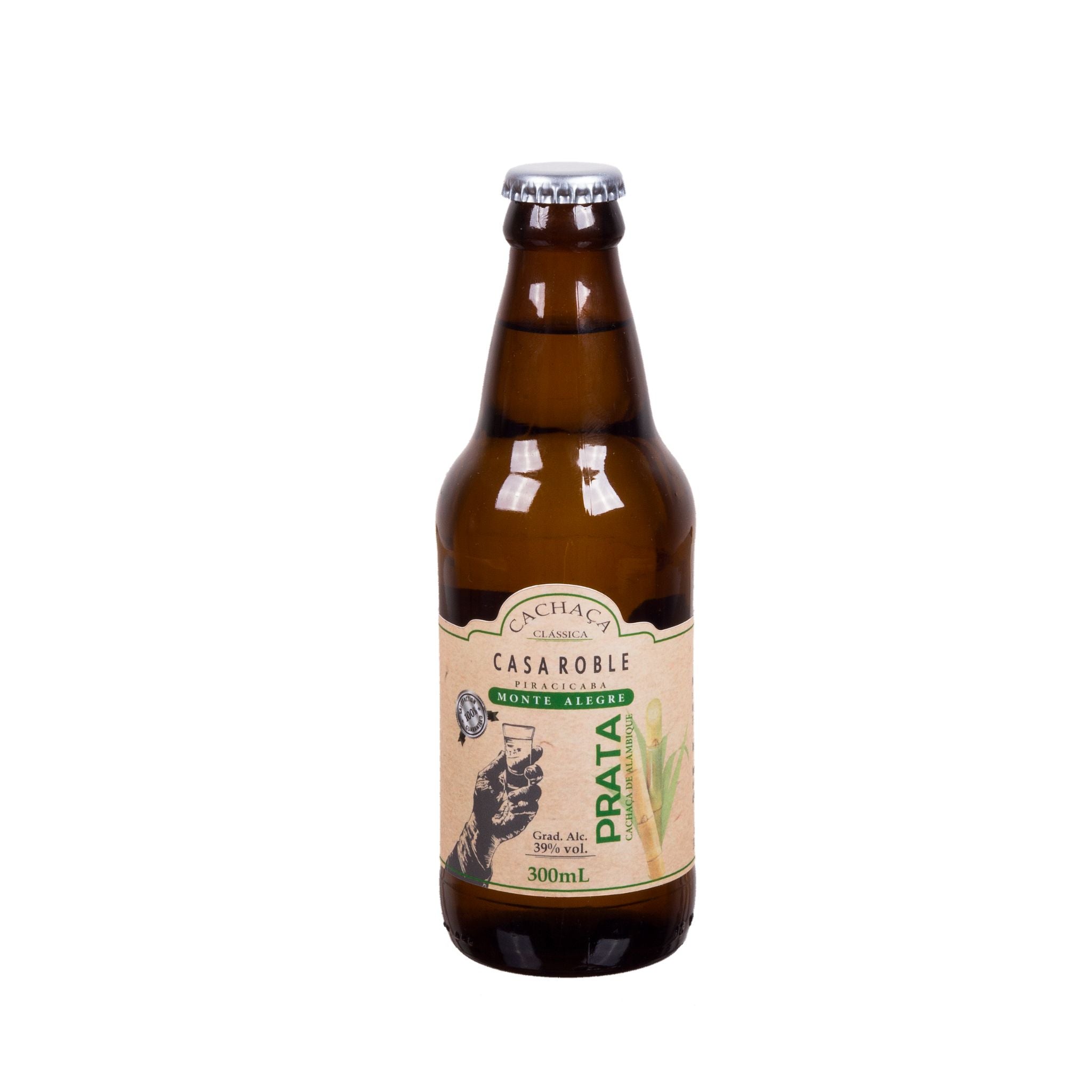 Cachaça Prata de alambique - 300ml - Clássica Cristalina Aço Inox