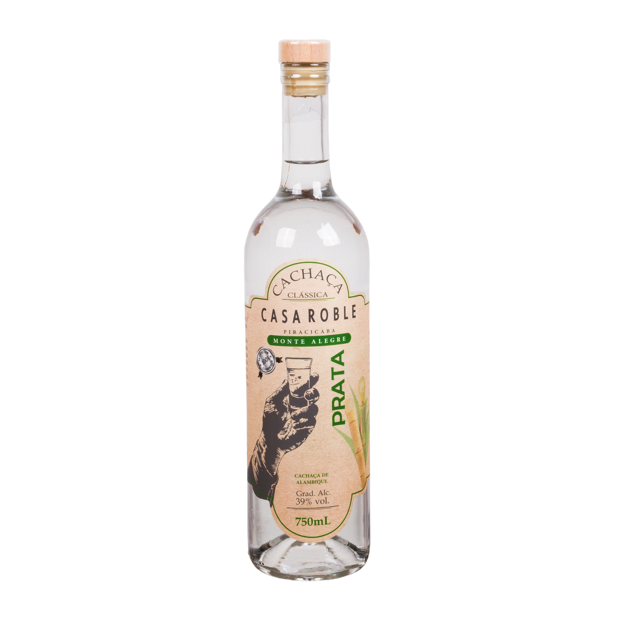 Cachaça de Alambique Prata 750mL - Clássica Cristalina
