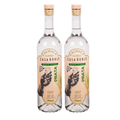 Kit 2 Cachaça Prata de alambique – 300ml – Clássica Cristalina Aço Inox